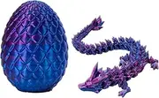 Printed Articulated Dragon Fidget Toy - Posable Flexible Statue for Car & Home Decor, Dragon Egg Toy