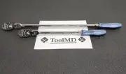 Snap-on Tools USA NEW 2pc 1/2" Drive POWER BLUE Flex-Head Ratchet Set SHLFD80A
