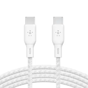 Belkin Boost Charge USB-C 轉 USB-C 線 100W (3M) 白色 CAB014BT3MWH 香港行貨