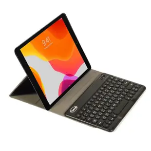 Powerway for iPad 9/8/7平板專用圓典型分離式藍牙鍵盤皮套組(10.2吋)