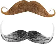 Realistic Artificial Mustache and Beard Set Party Mustache Ornament Creative Man Mustache