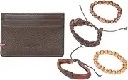[Ben Sherman] Men's Credit Card Wallet & Bracelet Gift Set