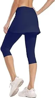 [Generic] Elastic and Flexible Pants with Skirt for Running Workout Versatile and Comfortable for All Fitness Needs Comfortable