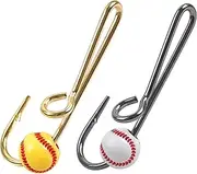 Fish Hooks Hat Clip Fishing Hook for Hat Gold Fish Hook Hat Clip 12pcs Hat Fishing Hooks Tie Clips Hats Pins Fashion Trend Hat Decoration Gold/Black/Sliver