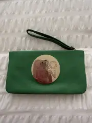BNWT Oroton Transcendent Wallet Raw Green w/ Wallet and Coin Purse RRP $250