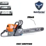 76.5cc 4.4kw G466 Gas Power Head Chainsaw With 3/8".063" 28inch 92DL Bar Chain