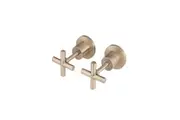 Meir Cross Handle Jumper Valve Wall Top Assemblies Champagne MW08JL-CH