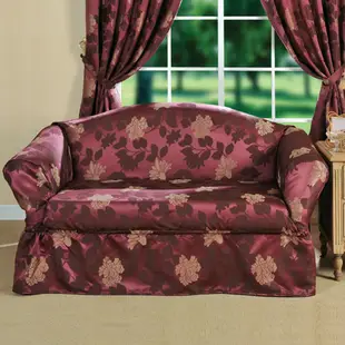 棉花田米蘭提花雙人沙發便利套-紫色