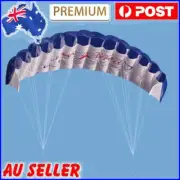 1.4m Power Frameless Parafoil Stunt Outdoor Sport Beach Kite Twin Dual Line Toy