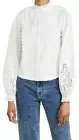 NWT Scotch & Soda Broderie Anglaise Crispy Organic Cotton Top Women's Size M