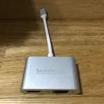 SOODATEK TYPE C TO HDMI+VGA 二手