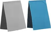 YARNOW Super Evaporative Material 2pcs Cooling Towels Ice Neck Towel for Sports Outdoor Gym Quick Dry Breathable for Grey