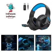 2.4GHz Wireless Gaming Headset with Microphone for PC PS4 PS5, Bluetooth Game...