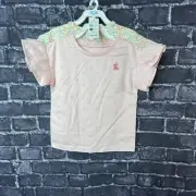 Just One You by Carters 5T Easter Bunny Flowers Fringe Cap Sleeves Tops