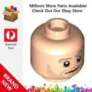 Genuine LEGO™ Light Nougat Minifigure Head Dark Tan Eyebrows 3626 6408455 New