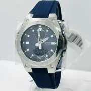 NEW Casio Women’s BABY-G Digital/Analog MSG-C100-2A Silver/Blue 36mm Watch
