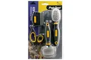 Cat & Small Animal Grooming Care Kit (2 x Brush, 1 x Comb, 1 x Nail Clipper) (Pet One)