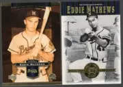 Ed Mathews Lot of 2 2002 UD Cooperstown Collection/ 2003 UD Sweet Spot Classic