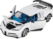 Scale Finished Model Car 1:32 for Bugatti Centodieci Alloy Sports Car Model Diecast Metal Racing Vehicles Collection Model Miniature Replica Car(White)