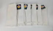 Lot of 6 Ecru Charles Craft Fingertip Counted Cross Stitch Towels 100% Cotton
