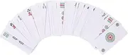 ibasenice Game Mahjong Sets Poker Set Mahjong Playing Cards Plastic Travel Table Game Props