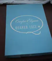 QUAKER LACE IVORY 70" ROUND WINDSOR TABLECOTH - NOS