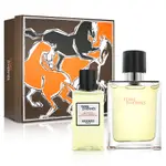 HERMES 愛馬仕 大地男性淡香水禮盒(淡香水100ML+沐浴精80ML)