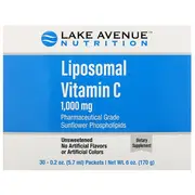 Lake Avenue Nutrition Liposomal Vitamin C Unflavored 1000mg 30 Packets 0.2 oz (5.7ml) Each