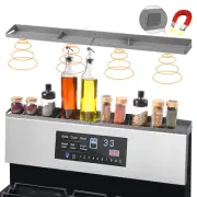 Magnetic Spice Rack For Stove Top Shelf 30"silicone Functional Partitions
