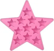 Shaped Cool Silicone Ice Cube Tray Freeze Maker Tools Bar Party Use Making Homemade Cake, Candy, Chocolate, Gummy, Ice, Crayons, Jelly More(Pink)