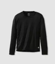 $100 Hot Chillys Unisex Kids' Black Base Layer Logo Microfiber Peach Top Size M