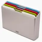 4pc Joseph Joseph Folio Regular Colour Coded Chop/Cutting Board Set 20x30cm SIL