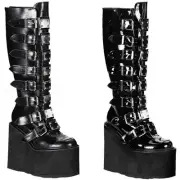 Pleaser Demonia Metal Plate Buckle Strap Extreme Platform Boot Adult Womenswi815