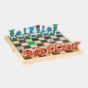 Brand New Vilac Keith Haring Wood Chess Set Limited Edition Jeu D'Echecs