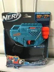 NERF Elite 2.0 Trio TD-3 Blaster, 6 Official Nerf Darts. New! BOX DAMAGED