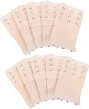 [Healeved] 10pcs Extender Hooks Elastic Hook Extensions for Women Comfortable Durable Buckles for Extra for Daily Wear Easy to Clean