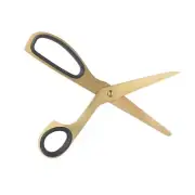 Simplified Modernity Black And Golden Stainless Steel Scissors Decoration Supply