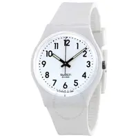 在飛比找蝦皮商城優惠-SWATCH 瑞士錶 JUST WHITE SOFT GW1