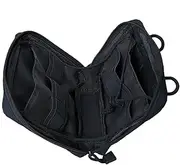 Tool Storage Bag, Outdoor Camping Tool Bag, Waterproof Tool Bag | Large Hardware Organizer with Reflective Strips for Hiking, Outdoor Activity Storage, Home Repair, Car, black, 説明を参照してください,