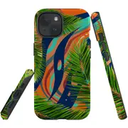 For iPhone 15 Plus Case, Shielding Cover, Leaves