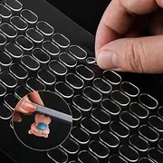 FXHDC-M 500pcs Clear Sticky Tack Putty No Trace Earthquake Putty Adhesive Mounting Putty 0.31"*0.51" Museum Action Figures Putty Clear Removable Gel Sticky Dots Trace for Wall Hanging Things