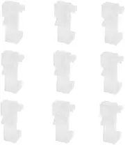 GARVALON 10pcs Pleated Blind Clamp Valance Clips for Curtains Easy Installation Plastic Mounting Bracket for Home Office Window Treatments Elegant Design Effortless Upkeep