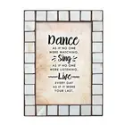 Dance Sing Live Amber Pearlescent 5 x 7 Table Top and Wall Photo Frame