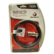 Targus DEFCON CL Laptop Computer Cable Lock 4 Digit-Code
