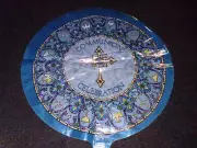 Communion Celebration Blue Mylar Balloon