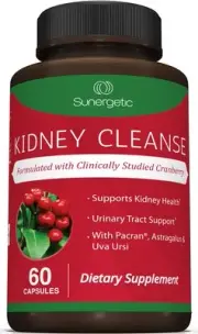 Premium Kidney Cleanse Supplement – Powerful Kidney Support Formula with Cran...
