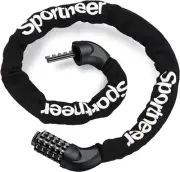 Bicycle Chain Lock, High Security 5-Digit Resettable Combination Anti-Theft Bik