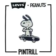 ⚡RARE⚡ PINTRILL x PEANUTS x LEVI'S SKATEBOARDING SNOOPY PIN *BRAND NEW* 2020 LE