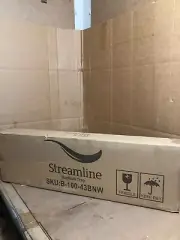 Streamline Bath Caddy Tray for Bathtub, Bamboo Adjustable Organizer for Bathroom