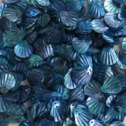 Sequins Clams / Shell 14mm Ocean Blue Iris ~200 pieces Loose
